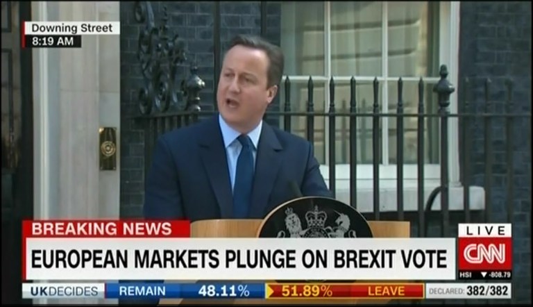 British Prime Minister Cameron to Resign