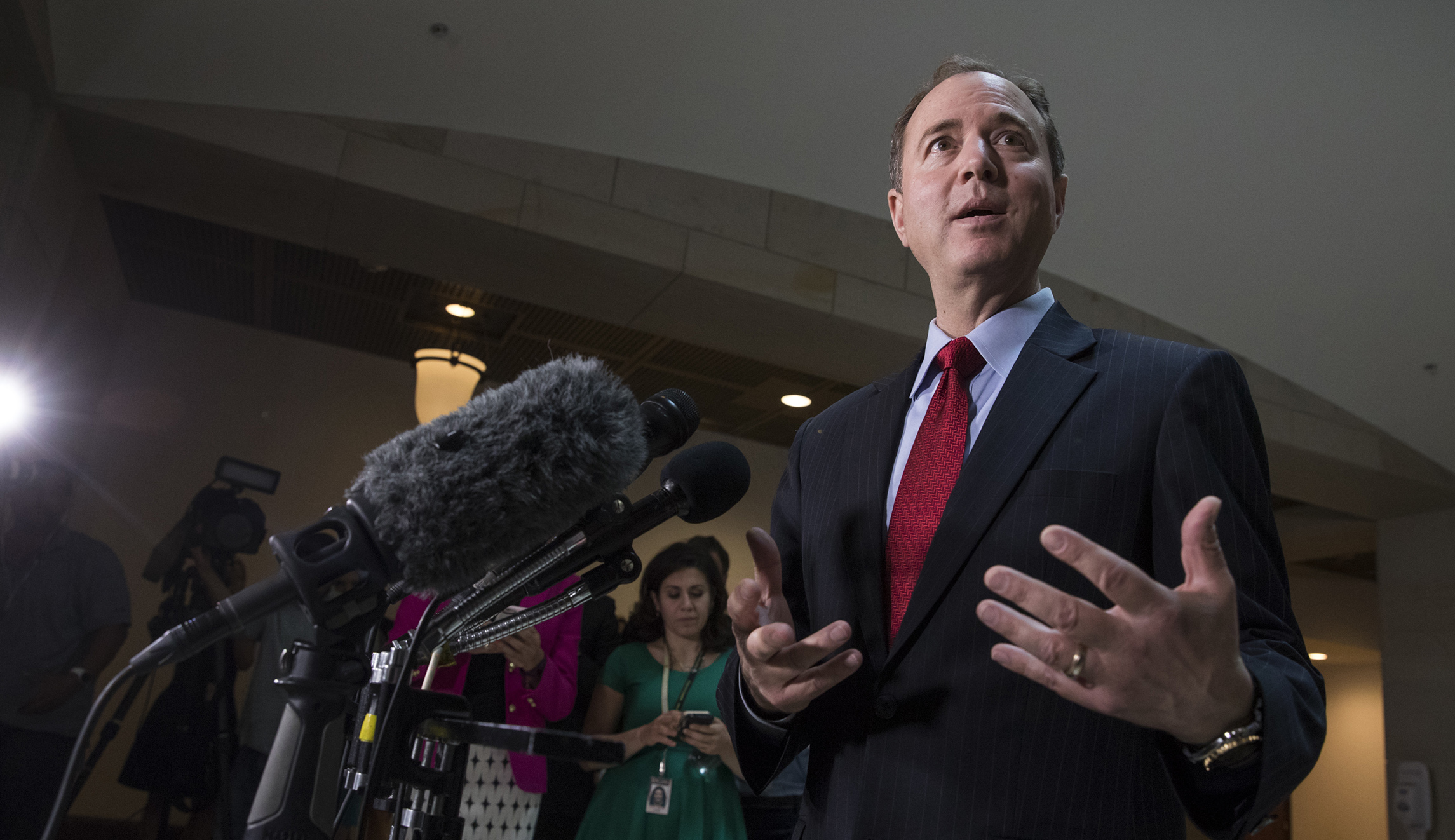 Adam Schiff defends intelligence hires as president fumes