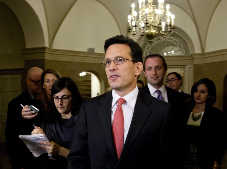 House Majority Leader Eric Cantor, R-Va., told the Washington Examiner Wednesday that he wants the Senate to vote on the House-passed Ukraine aid bill. (AP/Carolyn Kaster)