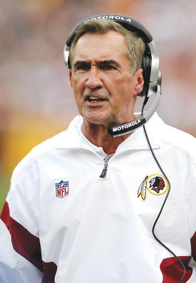 Paul Spinelli/AP
Redskins coach Mike Shanahan won two Super Bowls in Denver but hasn't done much so far in Washington.