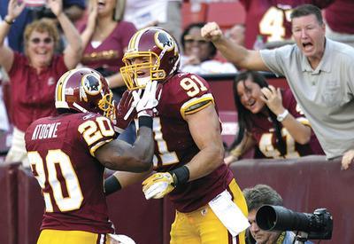 Susan Walsh/AP
The Redskins defeated the Giants in Week 1 and will host the Cardinals on Sunday.