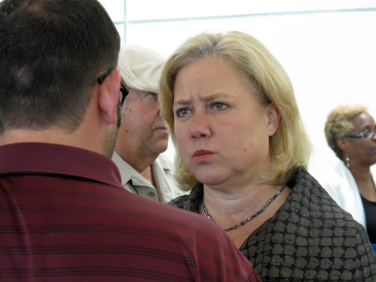 An article in the Baton Rouge Advocate says Sen. Mary Landrieu essentially acts like a Republican anyway but that the party label is a scarlet letter. (AP Photo/Melinda Deslatte, File)