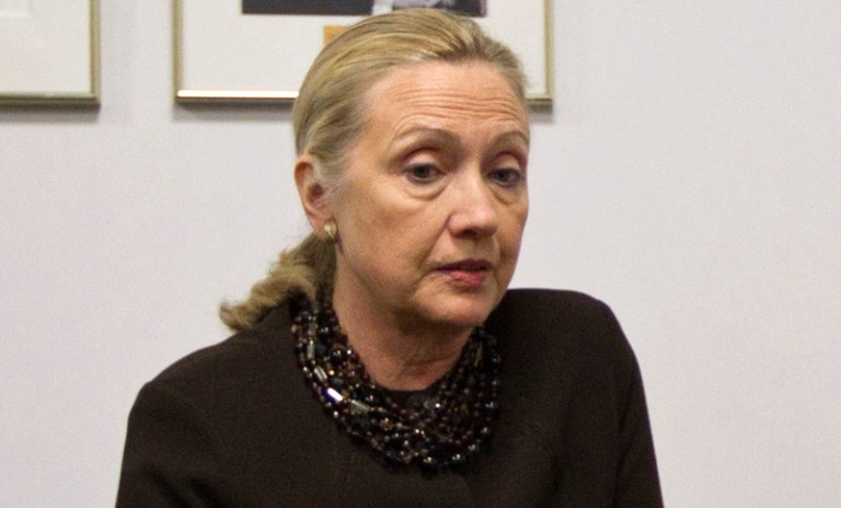 Hillary Clinton has the support of only 42 percent of Democrats, down from 52 percent last month. (AP file)