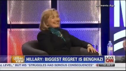 A CNN anchor quickly apologized for airing a video clip of Hillary Clinton expressing regret for the the Banghazi terrorist attacks spliced together with video of the former Secretary of State laughing while she was asked about her plans in 2016.ÃÂ 