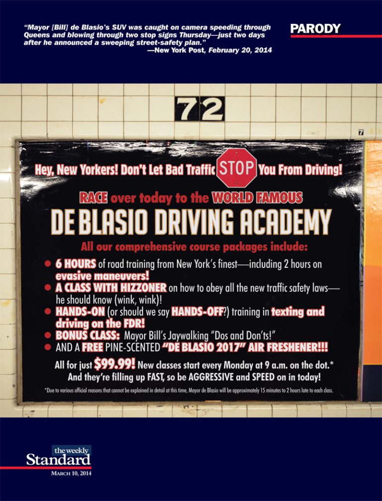 Back to School With Bill de Blasio