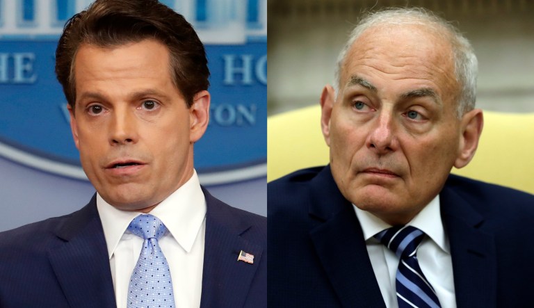 On his first day as White House chief of staff, John Kelly fired Anthony Scaramucci.
