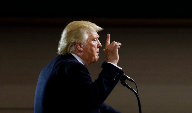 Donald Trump may have raised more than $13 million following his first presidential debate on Monday night against Hillary Clinton. (AP Photo/Patrick Semansky)