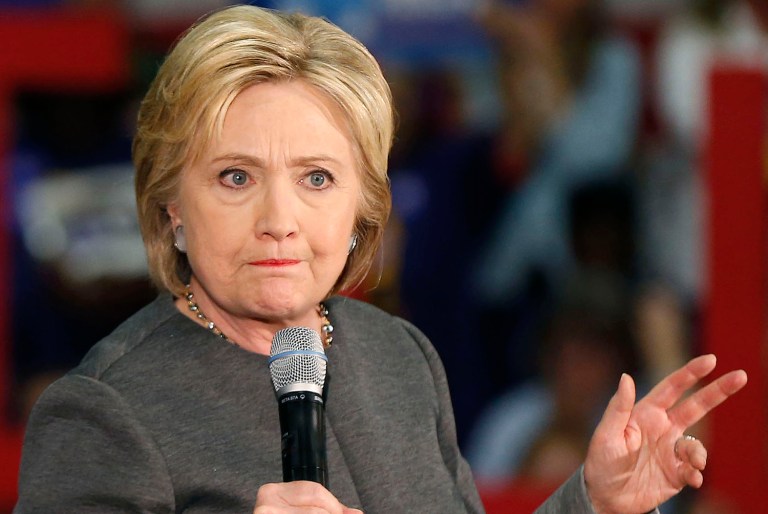 Several journalists screen-captured Clinton's retweet Wednesday afternoon, before it was quickly deleted. (AP Photo/Gerald Herbert)