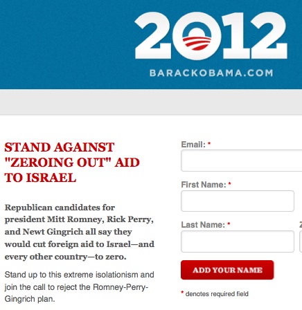 False Advertising: Obama Campaign Asks for Money on ‘Dishonest Israel Ads’