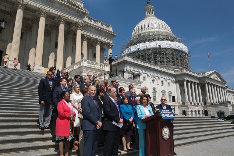 On Thursday, a group of Senate and House Democrats called on Republicans to cancel their upcoming Memorial Day recess because of the need to finish up Zika funding and other priorities. (Graeme Jennings/Examiner)