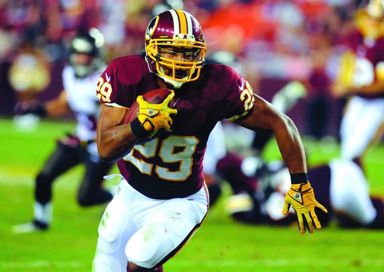Richard Lipski/AP
Washington Redskins running back Roy Helu rushed for 90 yards and two touchdowns on 15 carries Wednesday night.