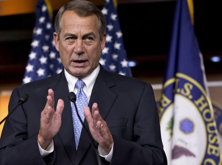 House Republican conservatives warned Wednesday they would move to oust Speaker John Boehner if he puts an immigration reform bill up for a vote that doesnÃ¢â¬â¢t have the support of a majority of GOP members. (AP Photo/J. Scott Applewhite)