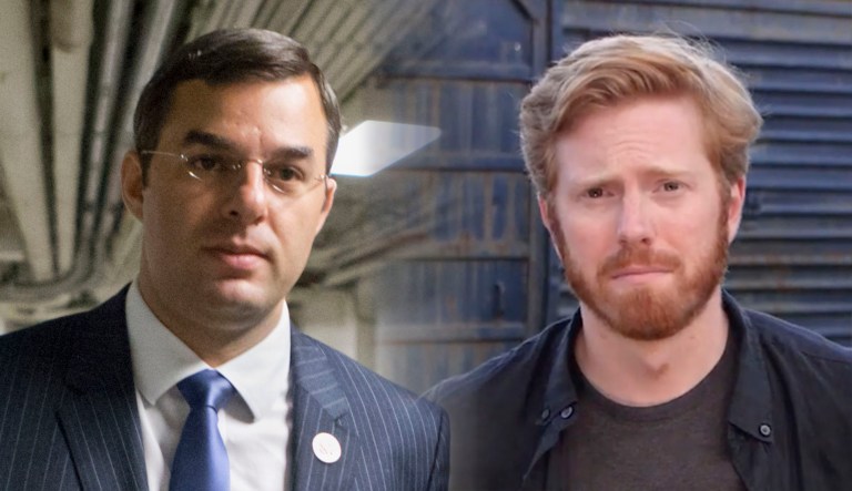 Justin Amash and Peter Meijer are seen.