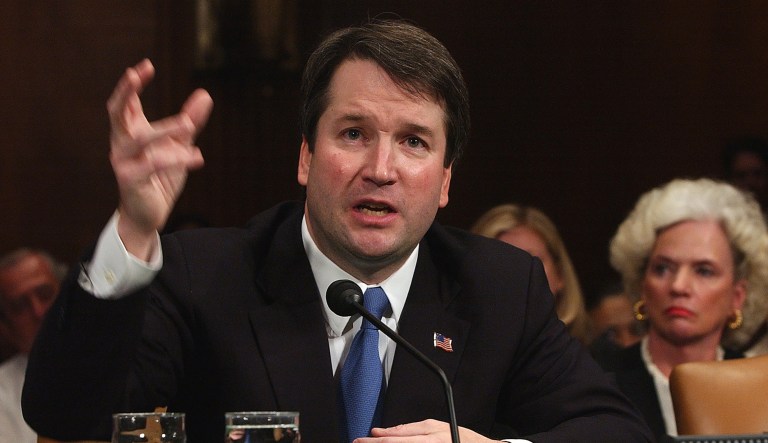 Brett Kavanaugh appears before the Senate Judiciary Committee on Capitol Hill on April 26, 2004, on his nomination to be U. S. circuit judge for the District of Columbia Circuit.