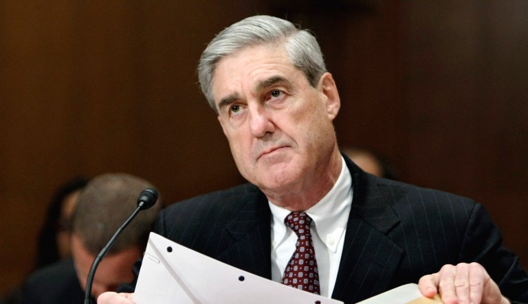 Robert Mueller appears at a hearing.
