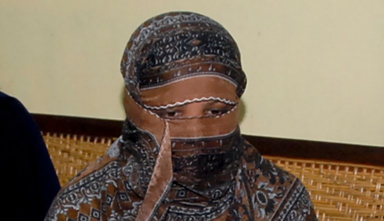 Pakistani Christian woman Asia Bibi at a prison in Sheikhupura near Lahore, Pakistan on Saturday, Nov. 20, 2010.