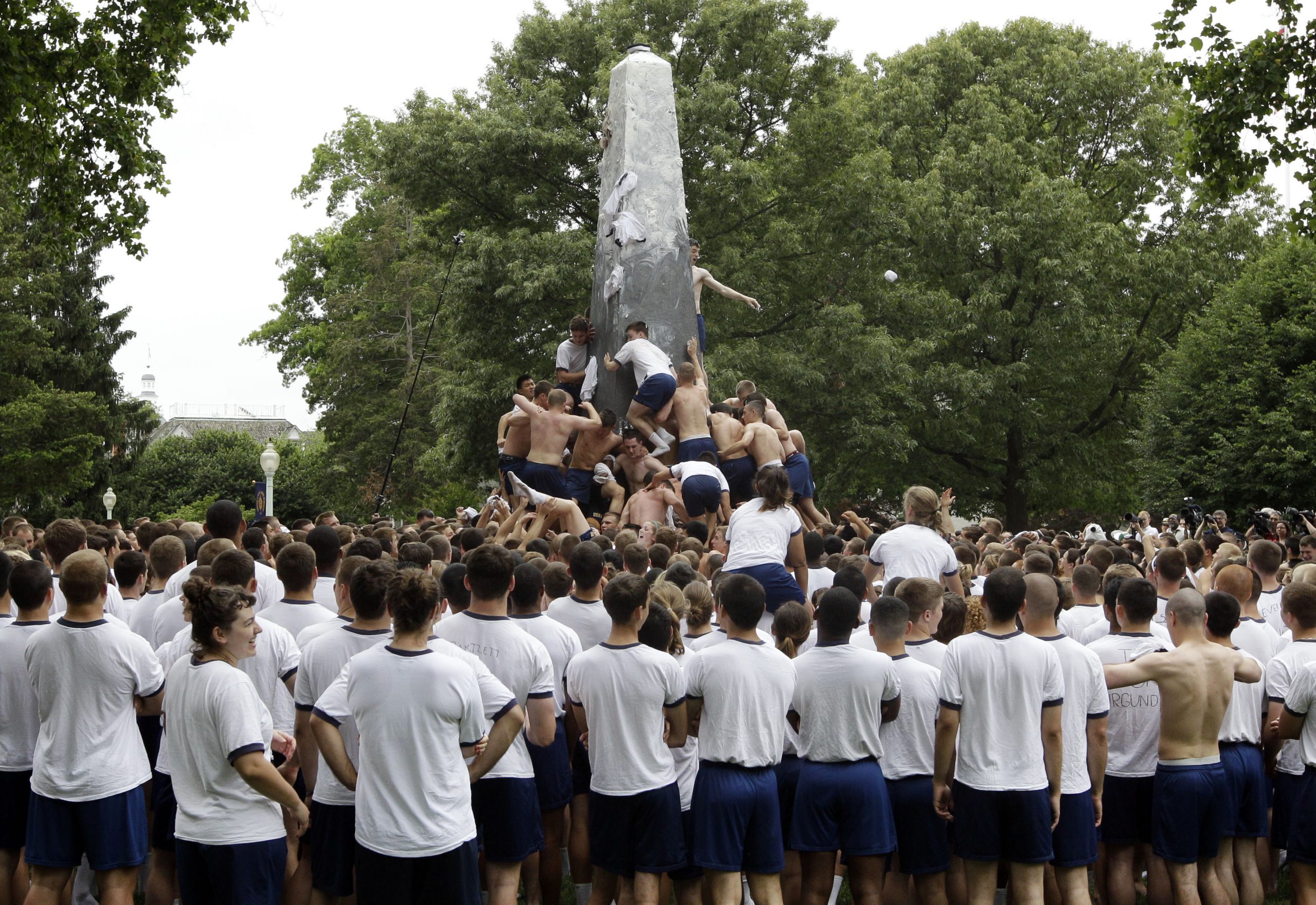 The US Naval Academy’s traditional Herndon Climb: Watch live