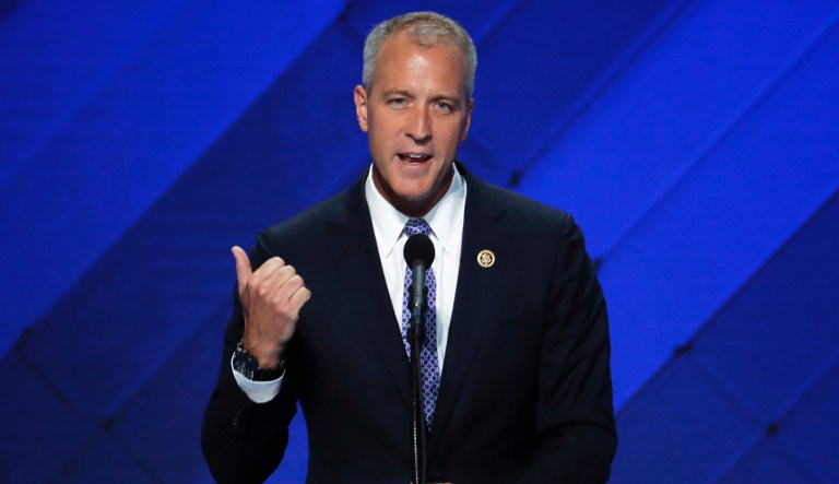 Rep. Sean Patrick Maloney, D-NY, Co-Chair of the Congressional LGBT Equality Caucus speaks during the final day of the Democratic National Convention in Philadelphia , Thursday, July 28, 2016. 