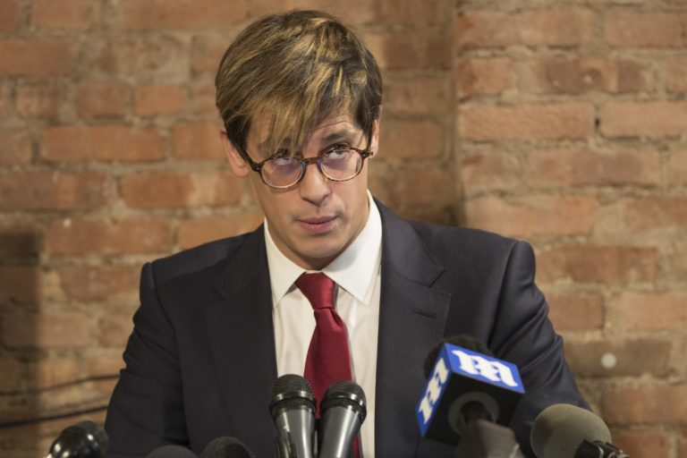 Milo Yiannopoulos speaks during a news conference, in New York.