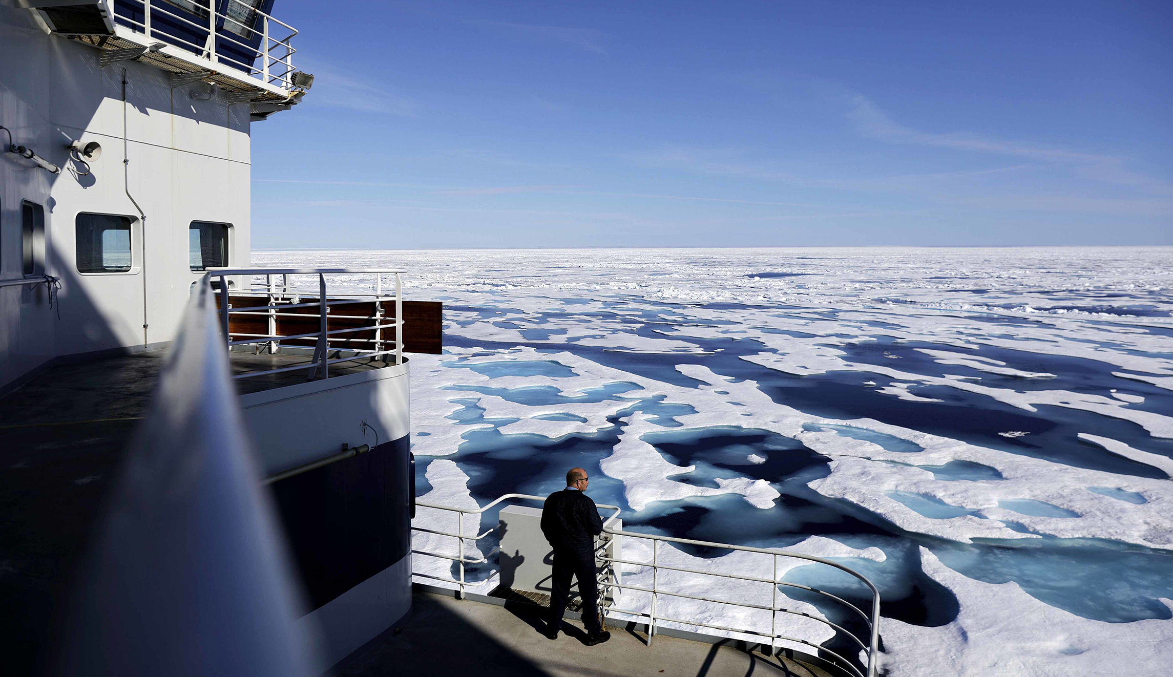 ‘It’s nobody’s lake’: US admiral warns China and Russia over Arctic