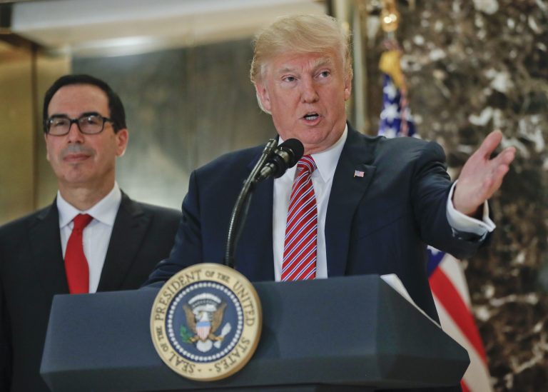 President Trump and Treasury Secretary Steve Mnuchin are getting credit for changing sanctions rules.