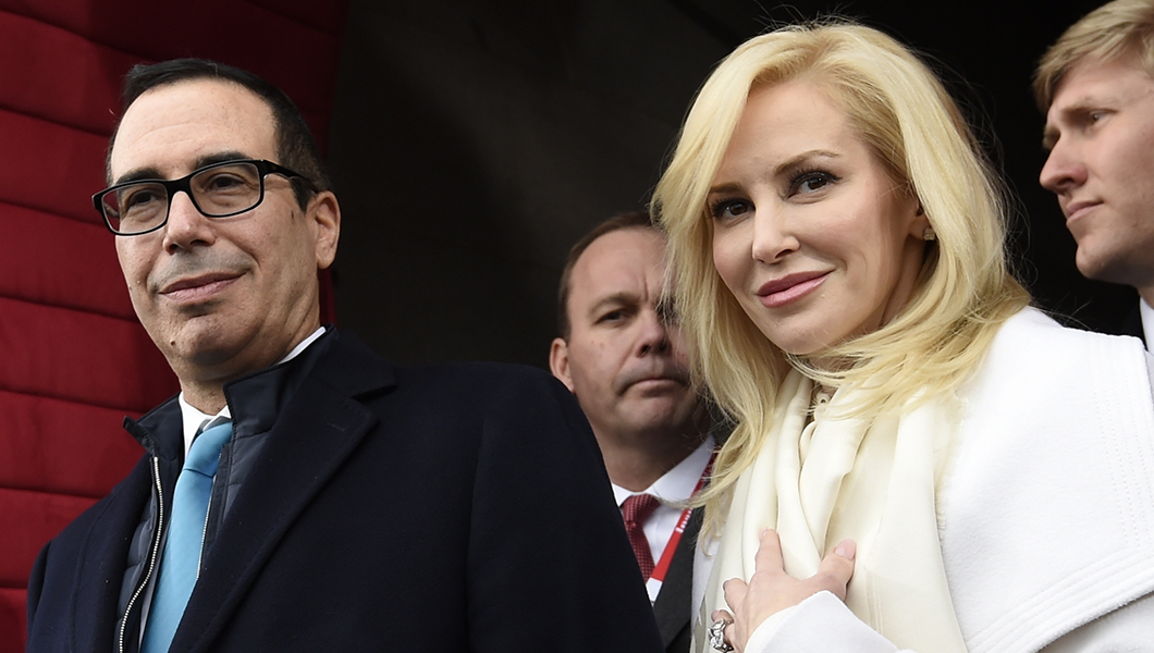 Steven Mnuchin’s wife Louise Linton on dinner with Donald Trump Jr.: ‘Yes, I feel uncomfortable’