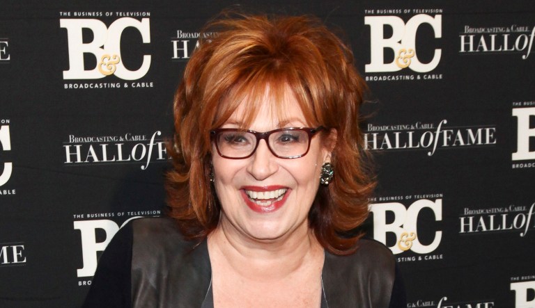 Joy Behar poses in the press room at the Broadcasting & Cable Hall of Fame Awards 27th Anniversary Gala at the Grand Hyatt New York in New York City.