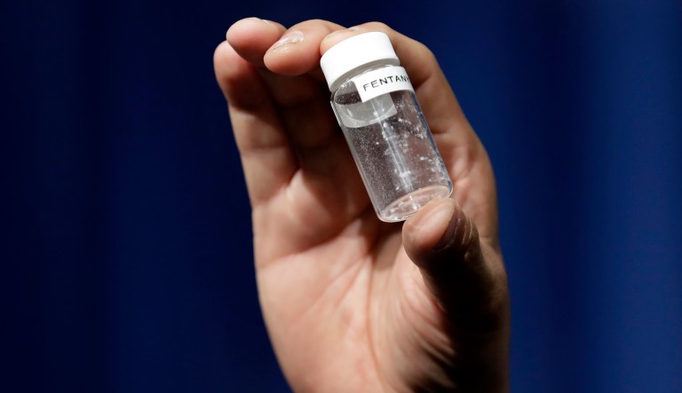 An example of the amount of fentanyl that can be deadly.