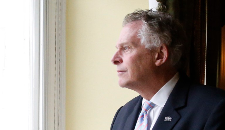Terry McAuliffe is seen.