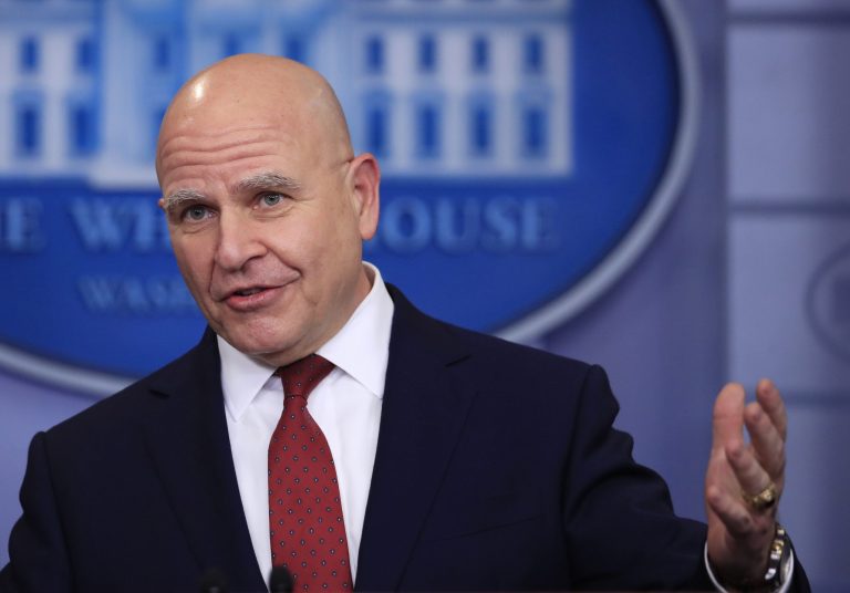 National Security Adviser H.R. McMaster speaks during a press briefing in the Brady press briefing room at the White House. (AP Photo/Manuel Balce Ceneta)