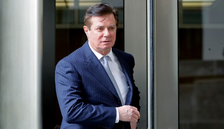 Paul Manafort, President Trump's former campaign chairman, leaves the federal courthouse in Washington, D.C.