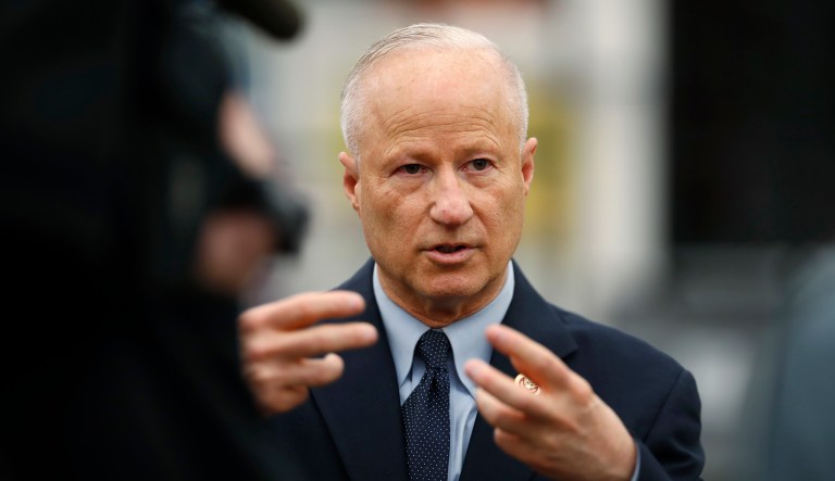 Rep. Mike Coffman, R-Colo., talks during a news conference.