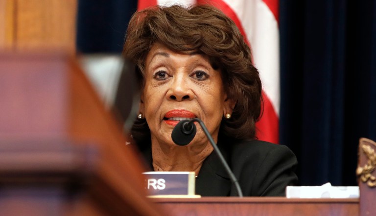 Rep. Maxine Waters, D-Calif., ranking member of the House Financial Services Committee, asks a question of Federal Reserve Chairman Jerome Powell during Powell's testimony on the semiannual monetary policy report to the House Financial Services Committee, Tuesday, Feb. 27, 2018, in Washington.