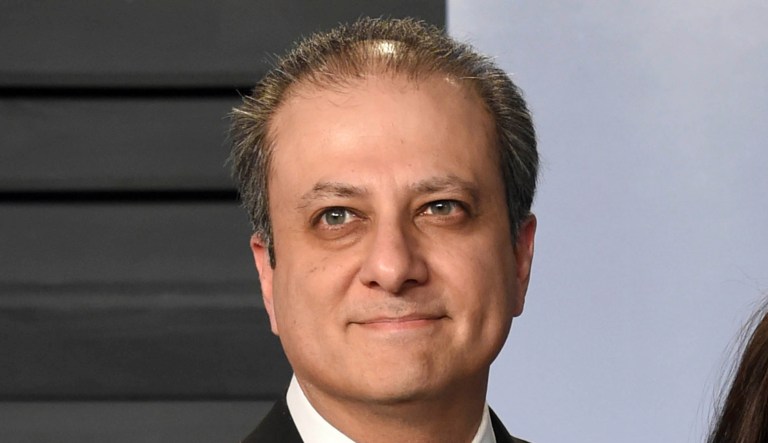 Preet Bharara appears at an event.