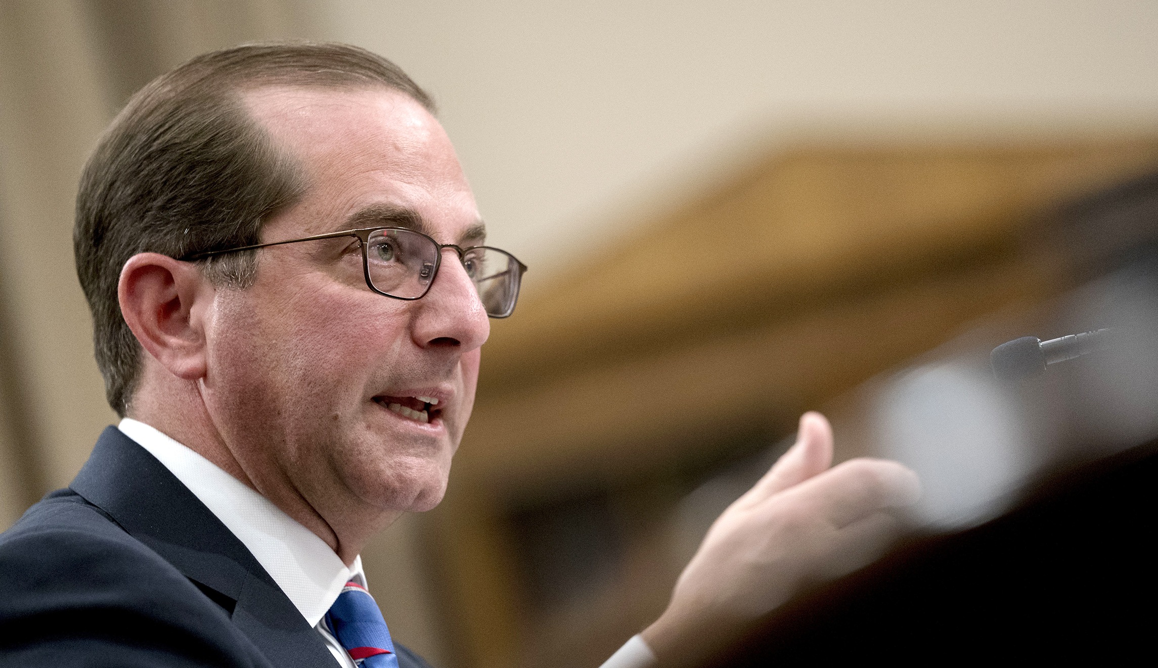 HHS Secretary Alex Azar bashes Obamacare exchanges, Medicaid expansion