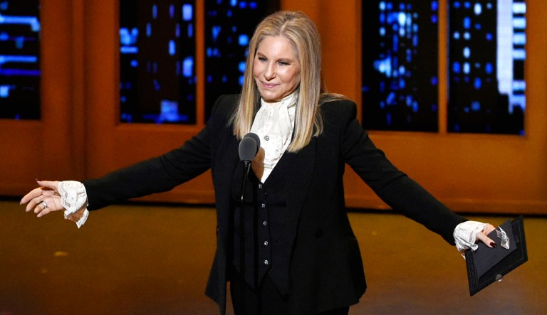 Barbra Streisand appears at an event.