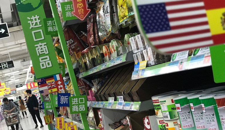 China raised import duties on a $3 billion list of U.S. pork, fruit and other products Monday in an escalating tariff dispute with President Trump that companies worry might depress global commerce.