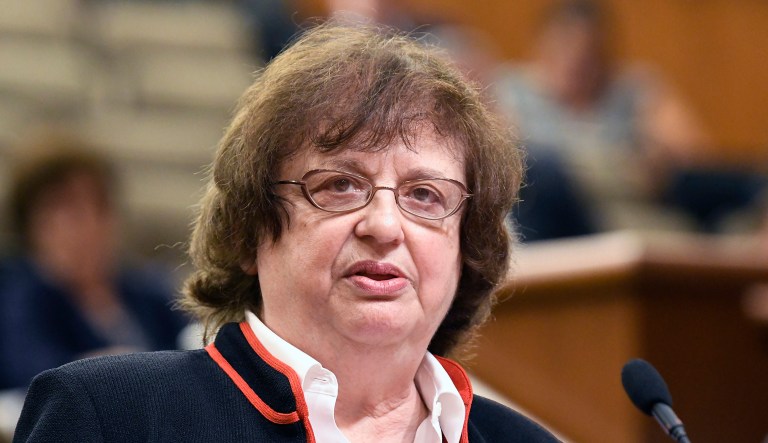 Acting New York state Attorney General Barbara D. Underwood speaks in Albany, N.Y.