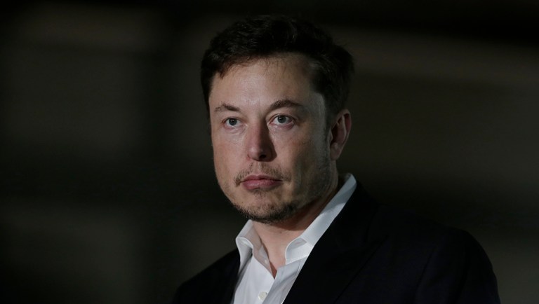 Tesla CEO and founder of the Boring Company Elon Musk speaks at a news conference, Thursday, June 14, 2018, in Chicago.