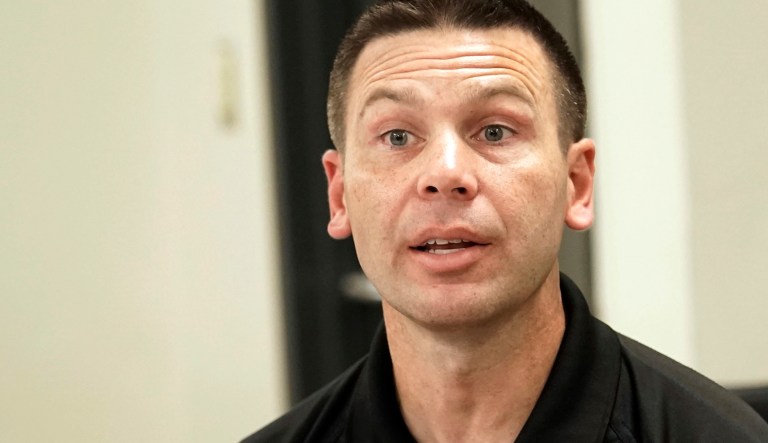 Kevin McAleenan, commissioner of U.S. Customs and Border Protection, talks with reporters at the U.S. Border Patrol Central Processing Center, Monday, June 25, 2018, in McAllen, Texas. 