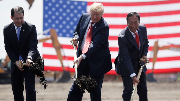 Trump is right to celebrate the economy, but wrong to fete Foxconn