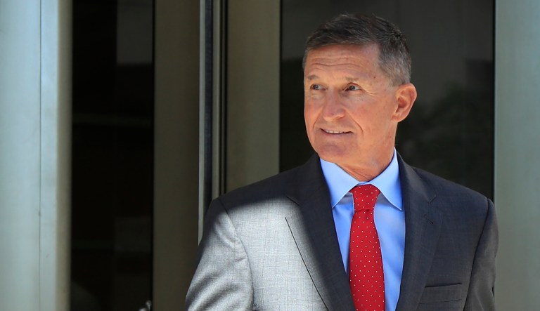 Former Trump national security adviser Michael Flynn leaves federal court in Washington on July 10, 2018.