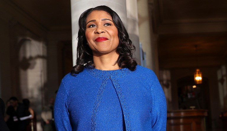 San Francisco Mayor London Breed appears at an event.