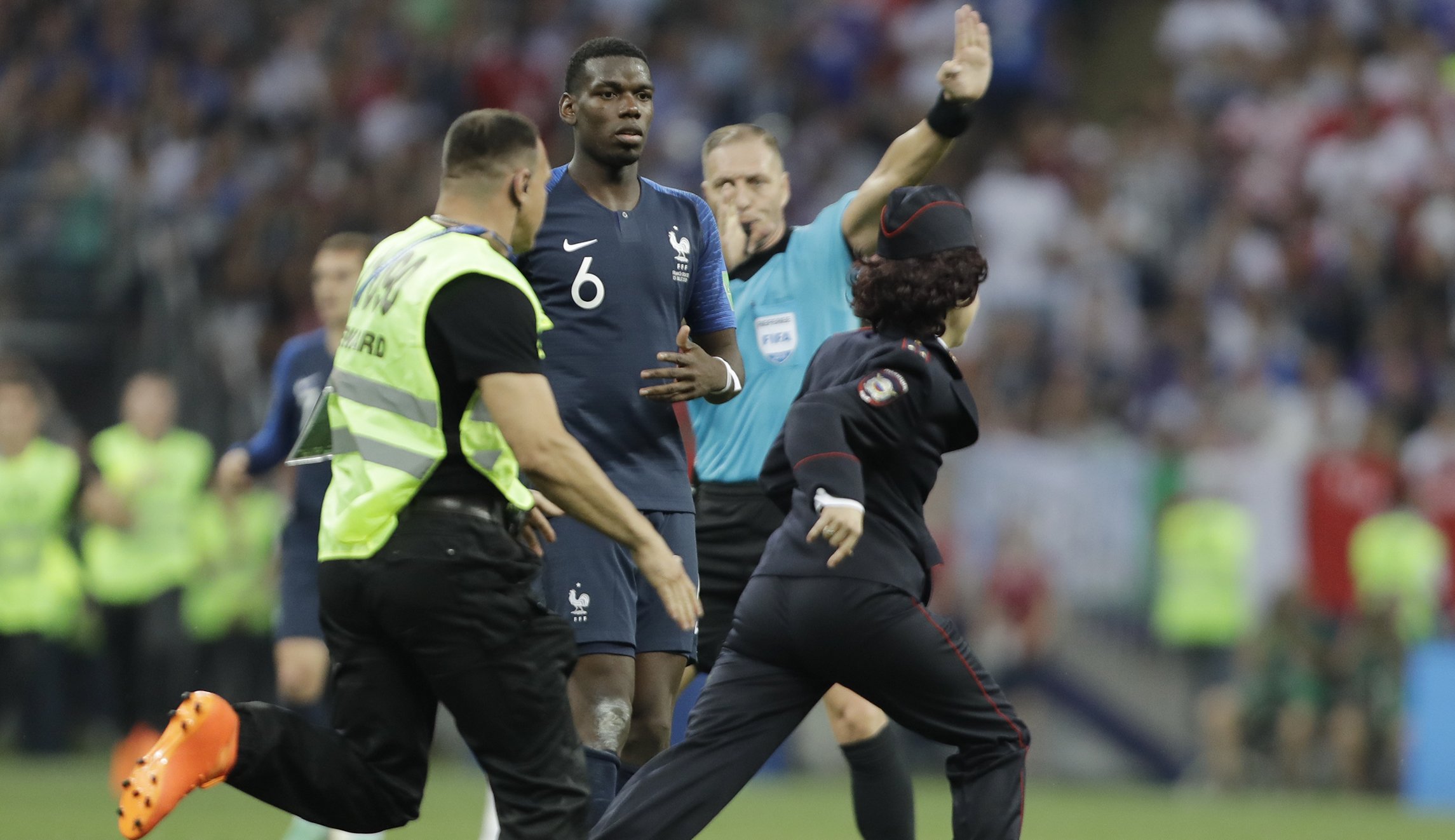 Pussy Riot disrupts World Cup final in Moscow with anti-authoritarian protest
