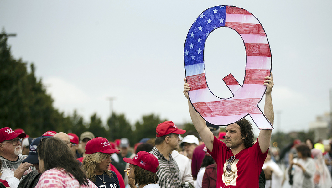 Trump-supporting QAnon conspiracy theorist in strong position to win congressional seat