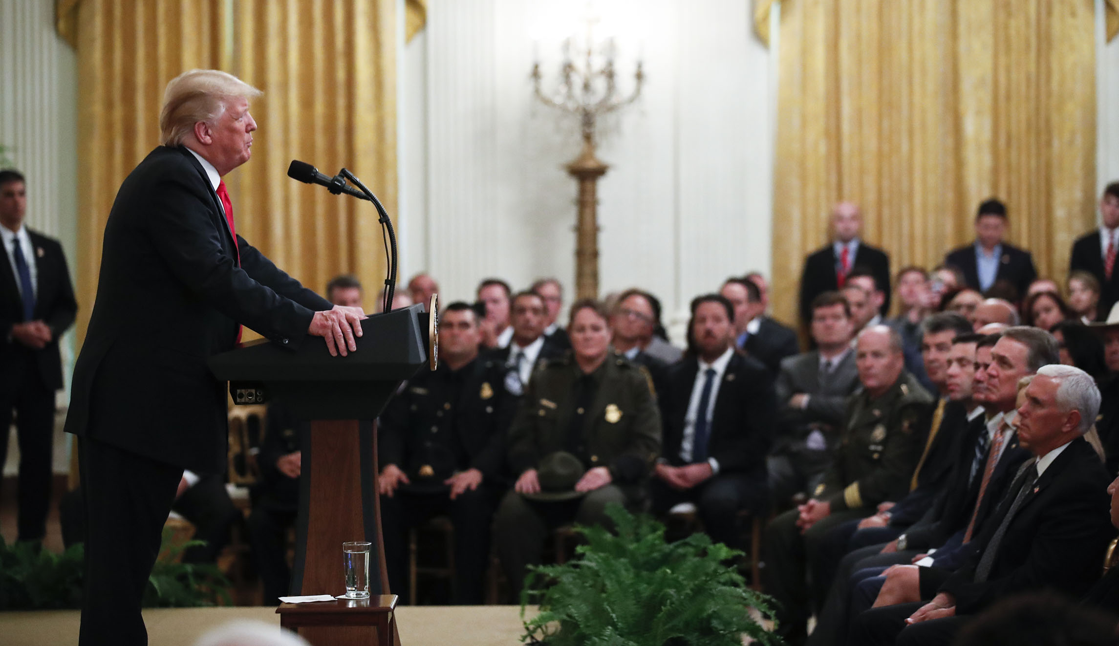 Trump’s praise for border agents lifts spirits at DHS