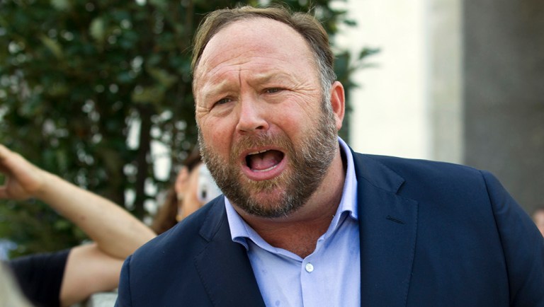 Conspiracy theorist Alex Jones.