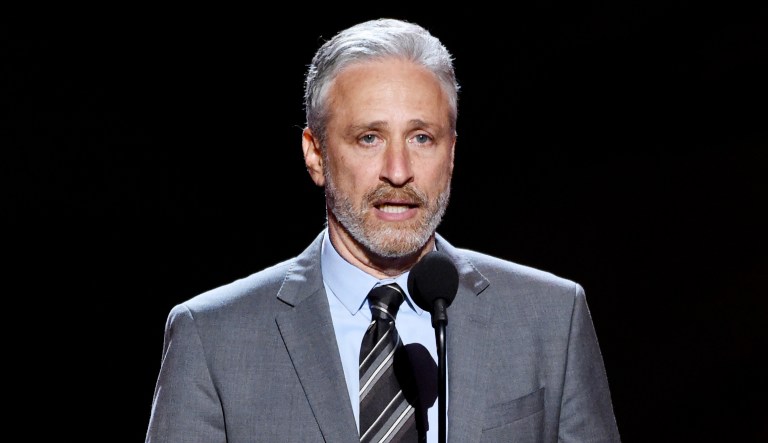 Jon Stewart speaks during an event.