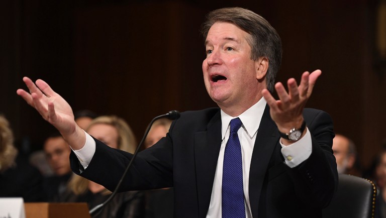 Supreme Court nominee Brett Kavanaugh testifies before the Senate Judiciary Committee on Capitol Hill.