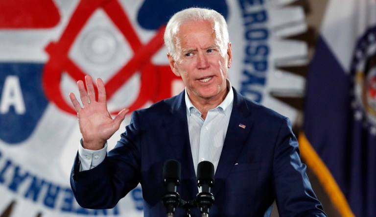 Former Vice President Joe Biden speaks.